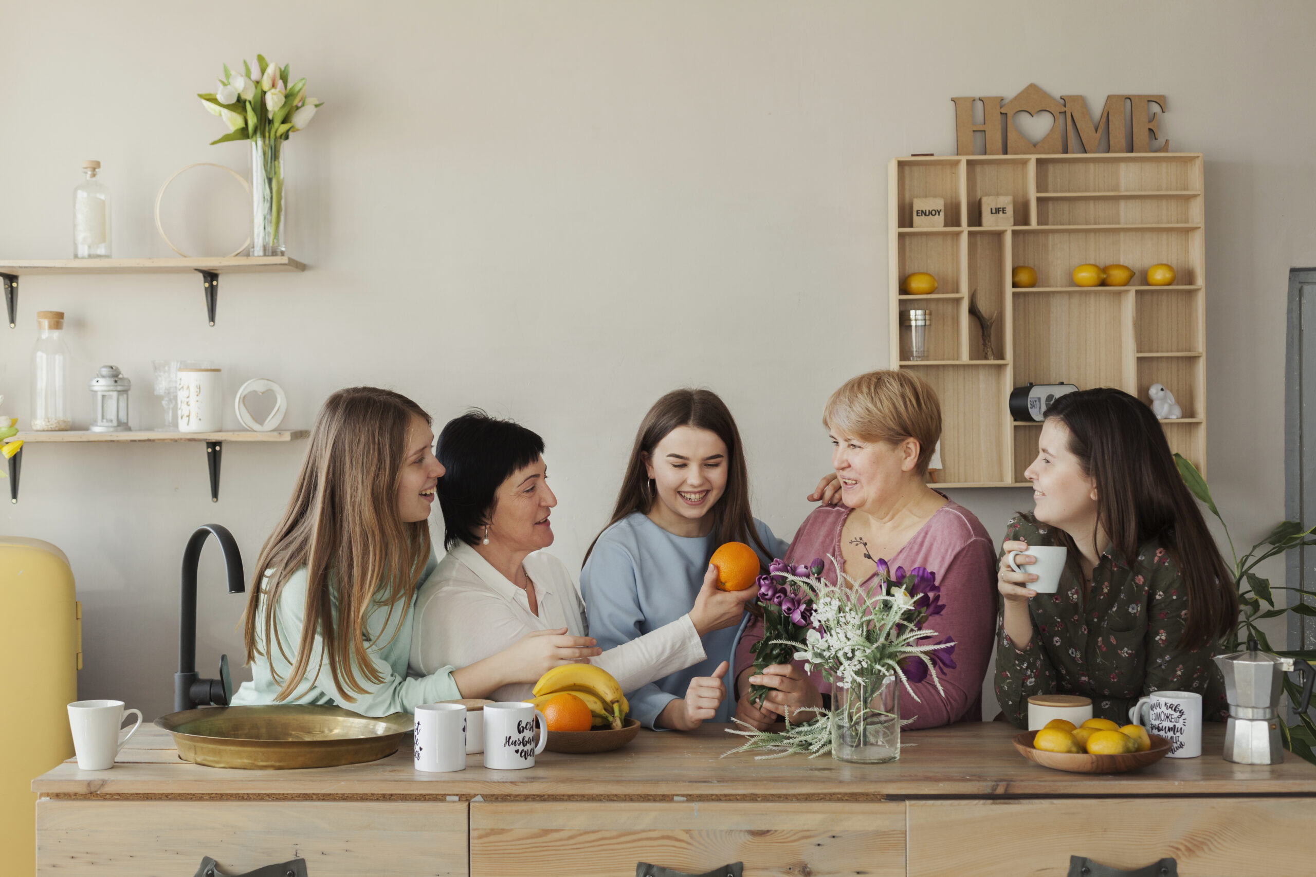Sharing of light refreshments and informal conversation